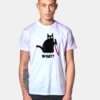 Black Cat Knife T Shirt