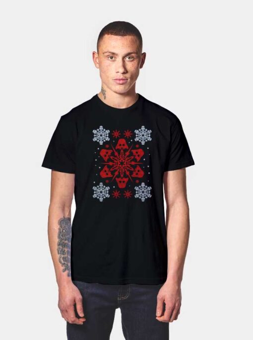 Darth Vader Snowflakes T Shirt