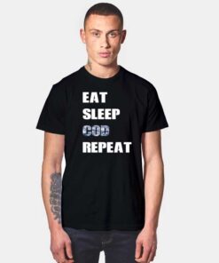 Eat Sleep Cod Repeat T Shirt
