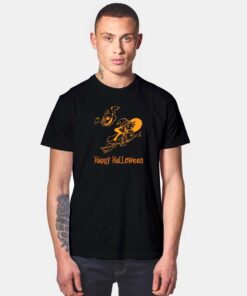 Happy Halloween Witch And Pumpkin T Shirt