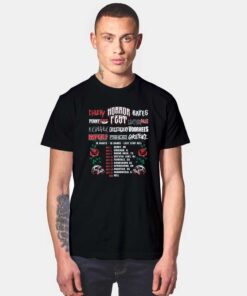 Horror Festival Schedule T Shirt