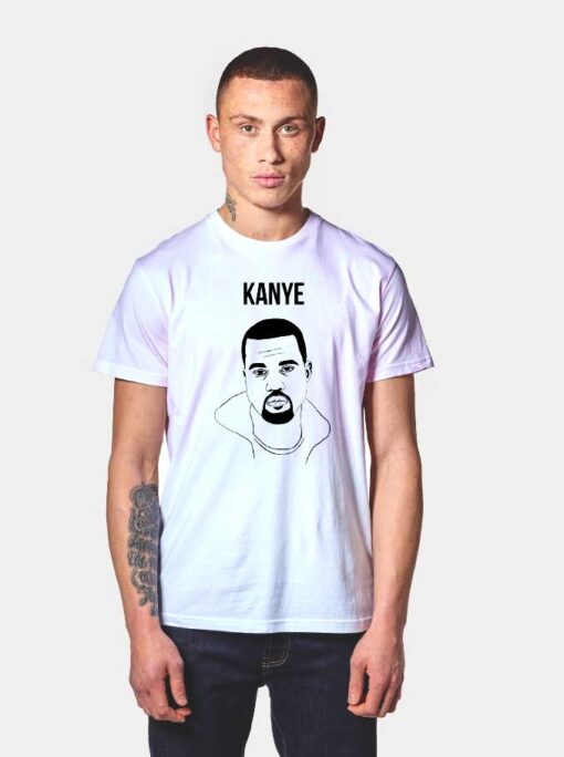 Kanye West White Face T Shirt