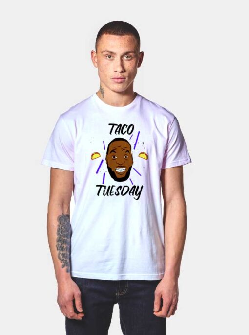 Lebron Taco Tuesday Cartoon T Shirt