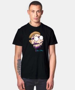 Melting Morty Face T Shirt