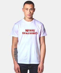 Merry Christmas Upside Down T Shirt