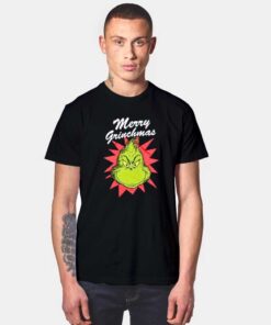 Merry Grinchmas Head T Shirt
