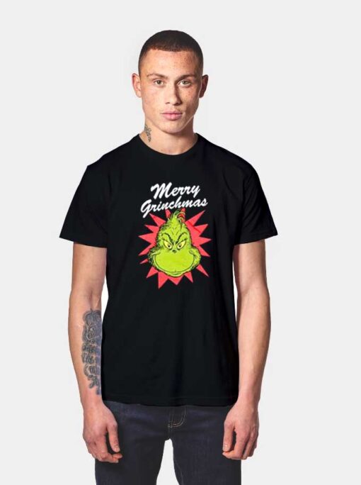 Merry Grinchmas Head T Shirt