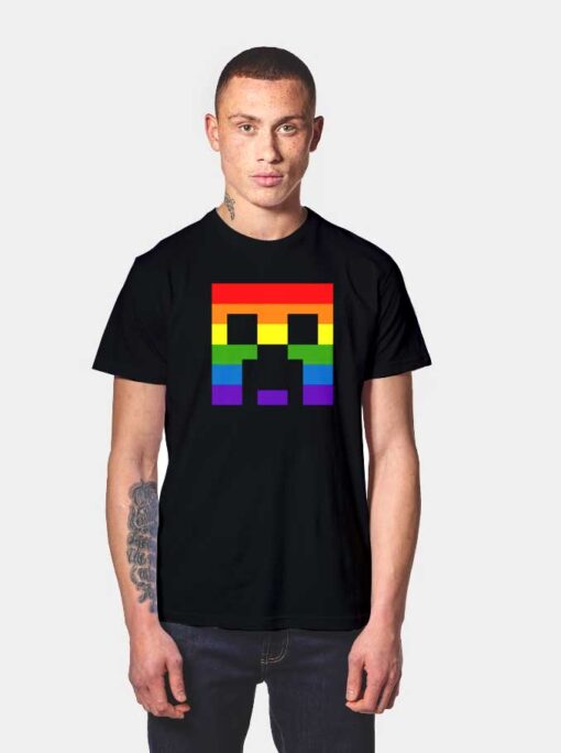 Minecraft Pride Gay Creeper T Shirt