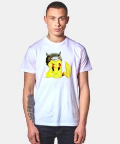 Pikachu With Totoro Hat T Shirt