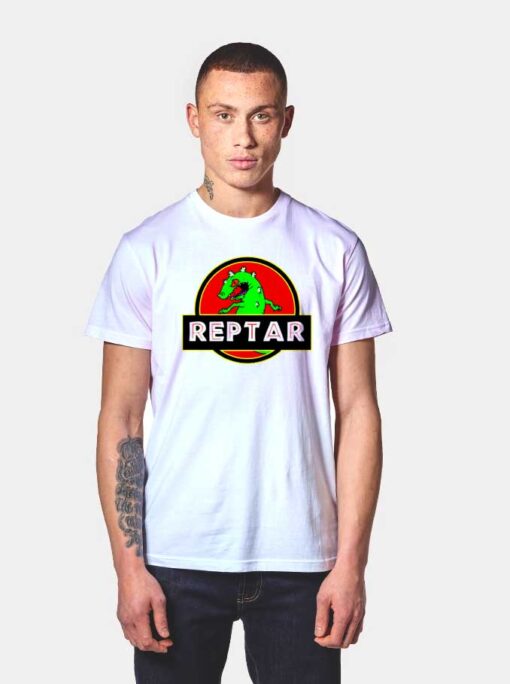 Reptar Jurassic Park Logo T Shirt