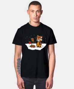 A Groovy Raccoon Christmas T Shirt