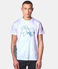 Distorted Sonic Head T Shirt