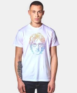 John Lennon Flower Art T Shirt
