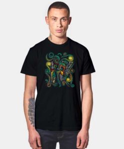 Mandalorian Knight Van Gogh T Shirt