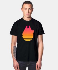 Millenium Falcon Sunset T Shirt