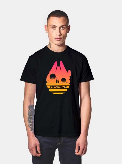 Millenium Falcon Tatooine T Shirt