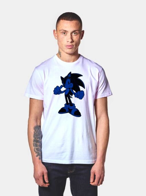 Sonic The Hedgehog Black And Blue T Shirt