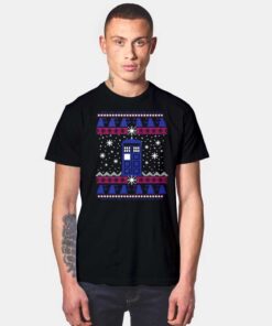 Tardis In The Space Christmas T Shirt