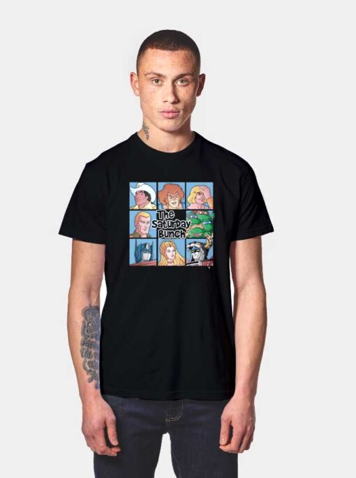 The Saturday Bunch Character T Shirt