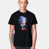 Vintage Pixel Sonic The Hedgehog T Shirt
