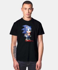 Vintage Pixel Sonic The Hedgehog T Shirt