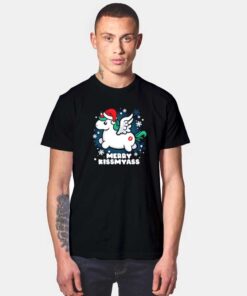 Merry Kiss My Ass Unicorn T Shirt