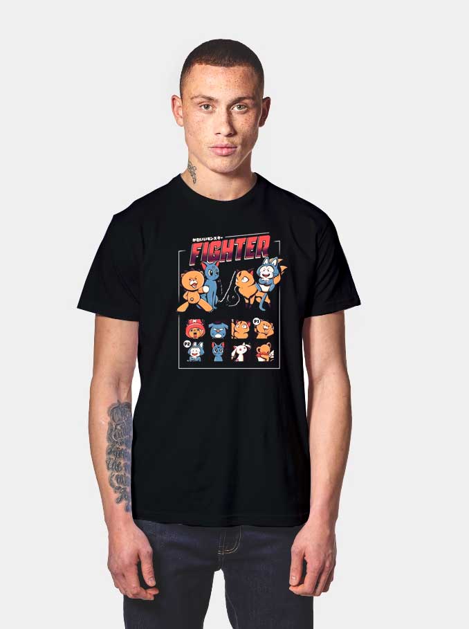 Anime Mascot Fighter T Shirt