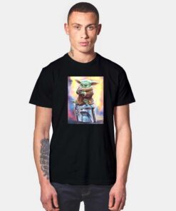 Galaxy Baby Yoda Helmet T Shirt
