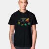 Pizza Fractions Diagram T Shirt