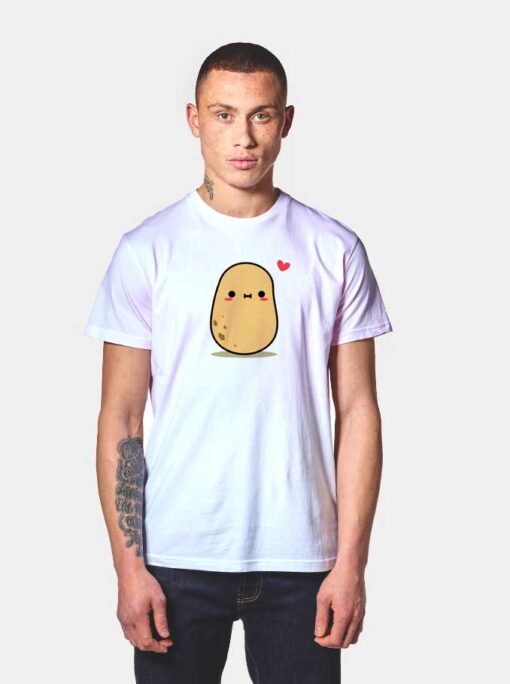 Cute Potato In Love T Shirt
