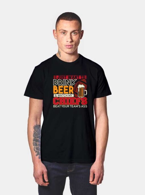 Drink Beer And Watch Chief T Shirt
