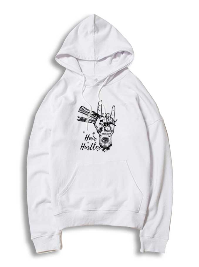 Hair Hustler Hairstylish Tattooed Metal Hand Hoodie