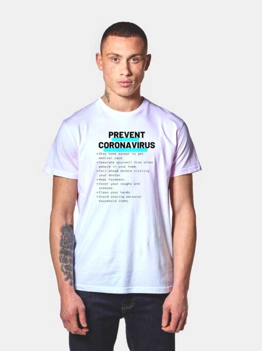 How To Prevent Coronavirus Plague T Shirt