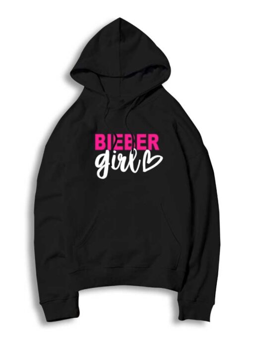 Justin Bieber Girl Heart Of Fans Hoodie