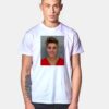 Justin Bieber Mugshot Face Photo T Shirt