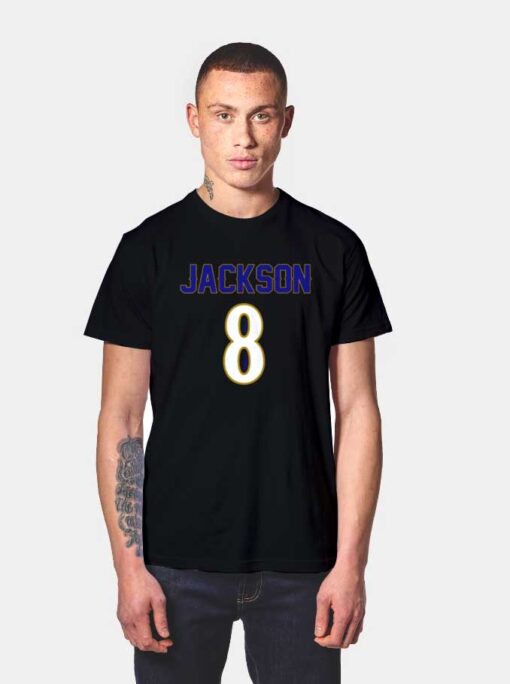 Lamar Jackson Number 8 T Shirt