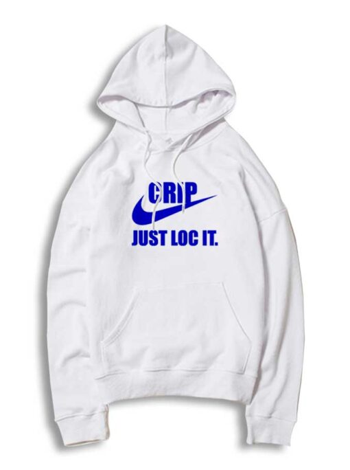 Nike Logo Crip Just Loc It Parody Hoodie