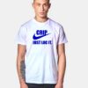 Nike Logo Crip Just Loc It Parody T Shirt