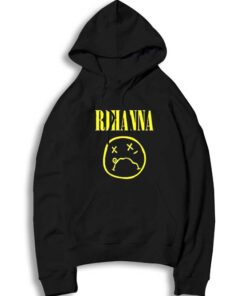 Rihanna Nirvana Dead Smiley Logo Hoodie