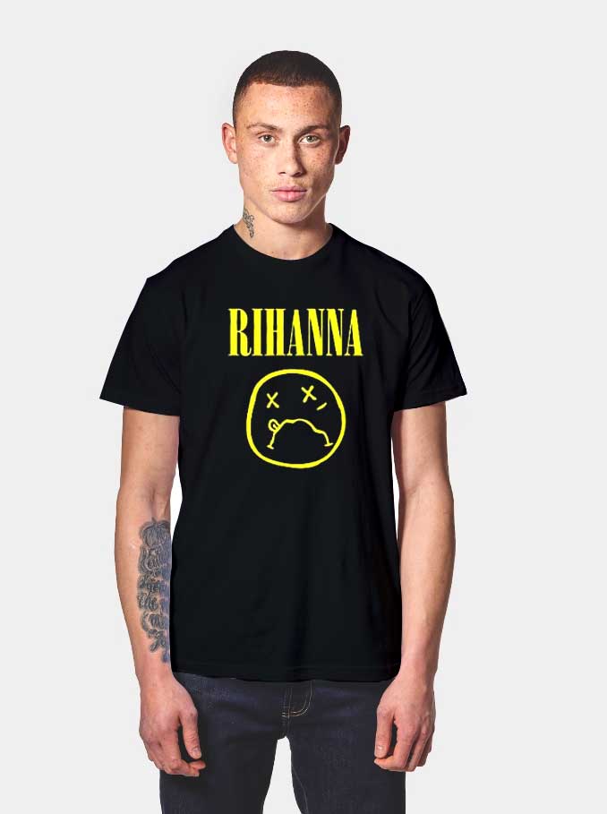 rihanna nirvana shirt