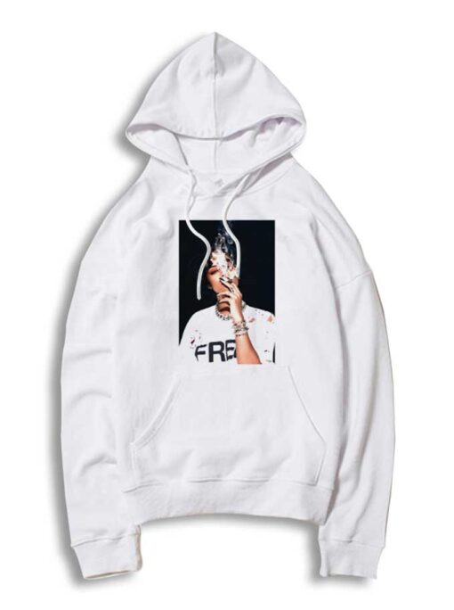 Rihanna Pictured While Smoking Cigarette Hoodie