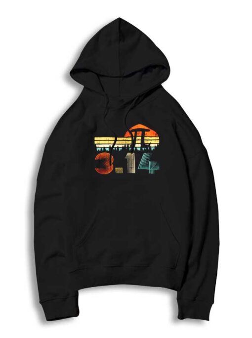 Vintage Pi Day March Fourteen Logo Hoodie