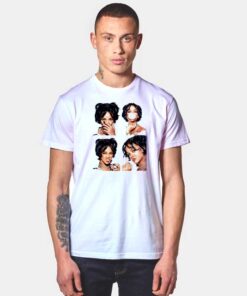 Vintage Rihanna Sexy Casual Photo Grid T Shirt
