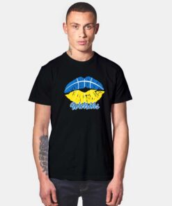 Warriors Basketball Lips T Shirt