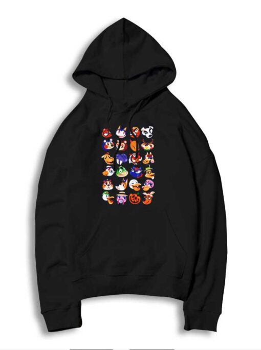 Animal Crossing Character Face Photo Collage Hoodie