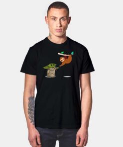 Baby Yoda And Sloth Touch Hands T Shirt