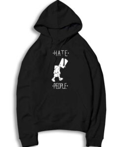 Bart Simpson Hate People Inspired Hoodie