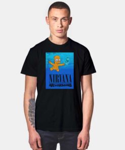 Bart Simpson Nirvana Nevermind Album Cover T Shirt