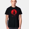 Castlevania Red Fullmoon Silhouette Castle Vintage T Shirt