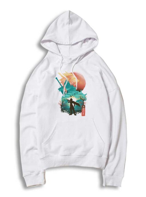 Cloudy Sunset Midgar Cloud Strife Final Fantasy Hoodie